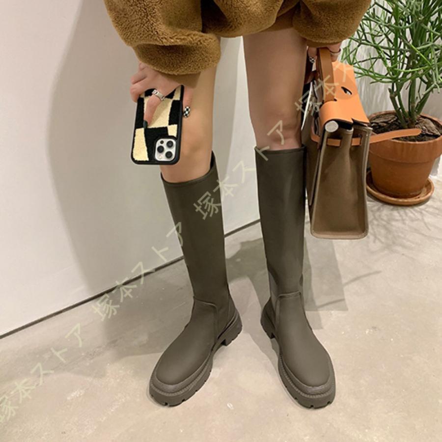 レインブーツ レインシューズ レディース おしゃれ 可愛い 女性 女の子 長靴 雨靴 防水ブーツ 滑り止め お洒落 無地 積雪対策 梅雨対策 スノー アウトドア(4)