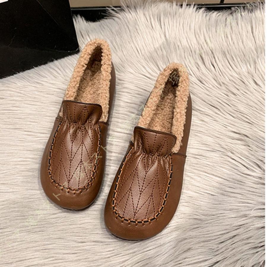 レディース ラウンドトゥ スリッポン 紐なしスニーカー カジュアルシューズ スニーカー 痛くない 歩きやすい 大きいサイズ 小さいサイ..