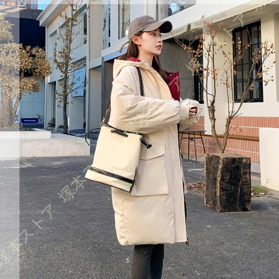 レディース ダウンジャケット ダウンコート 冬季オーバー おしゃれ 保温 フード付き ロング丈 ゆったり 羽織 あったか 暖か 厚手 軽量 ダウン ロングコート