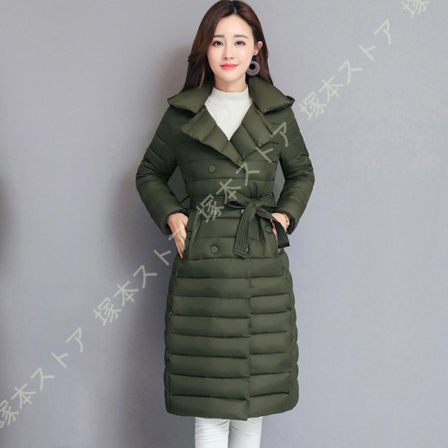 ダウンコート レディース ロング 大きいサイズ ダウンコート フード付き キレイめ アウター 春秋 ダウンジャケット Aライン キルティング 着痩せ 冬 防寒着