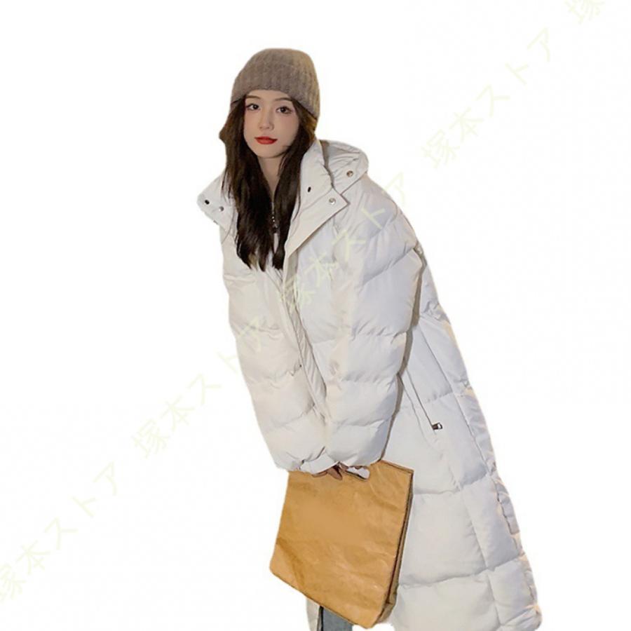 中綿ダウンジャケット ベンチコート レディース ダウンコート フード ロング丈 アウター 防寒 防風 冬 大きいサイズ 軽い 暖かい アウター カジュアル 可愛い