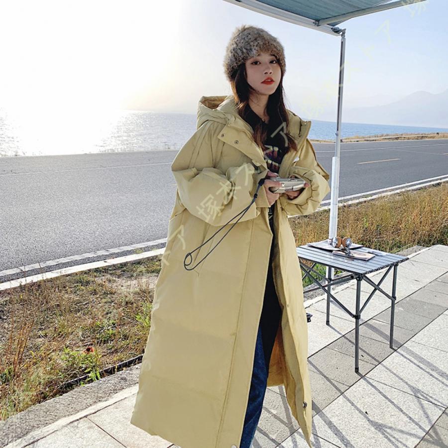 コート レディース 冬 軽い 暖かい 中綿ダウンコート ロング丈 アウター 中綿コート 中綿ジャケット ダウン風コート フード付き 防寒 大きいサイズ スリム