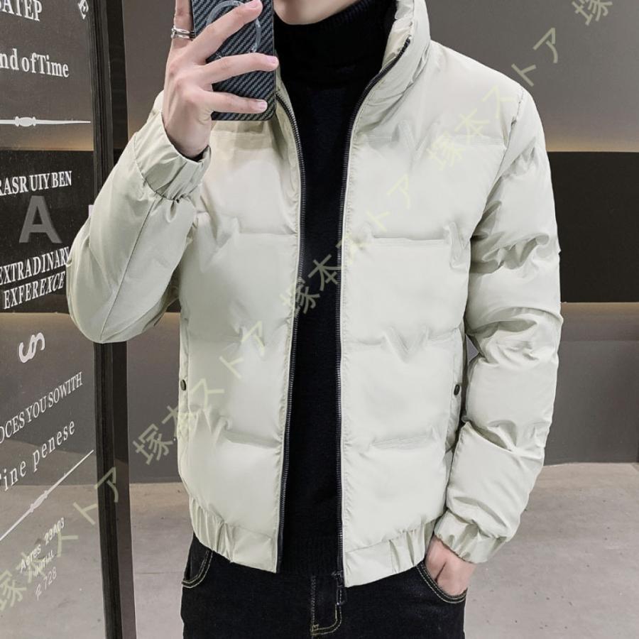 中綿コート ショート丈 中綿ジャケット アウター メンズ レディース ペアルック ユニセックス 男女兼用..