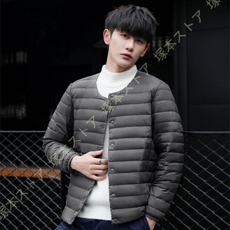 ライトダウン コート メンズ ダウンジャケット メンズ インナーダウン ライトダウンジャケット 冬服 軽量 防水 2way 大きいサイズ 白ダックダウン 防寒 防風