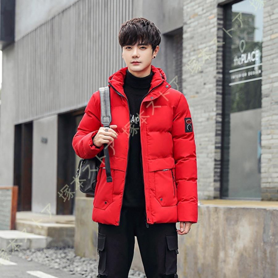 冬服 メンズ ダウンジャケット 撥水 防風 防寒 秋冬コート 保温 暖かい ライトダウ...