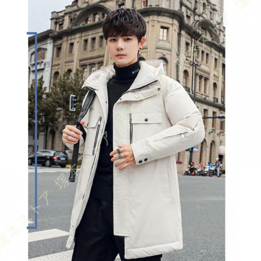 ジャケット メンズ ダウンジャケット ロング丈 ダウンコート ジャンパー アウター ...