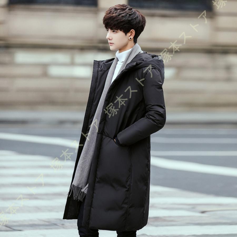 ダウンコート メンズ ダウンジャケット 暖かい 春秋冬 ビジネス 防風 防寒 フード ...