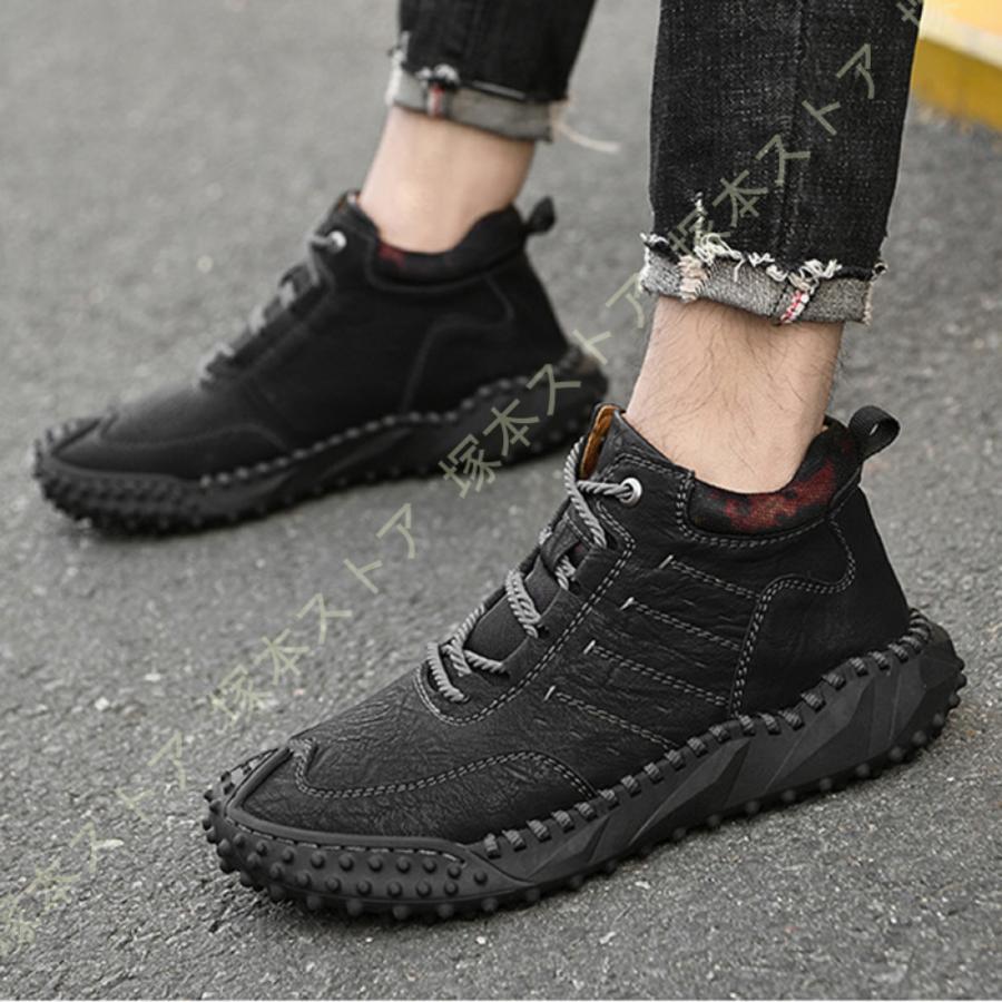 防水 防滑 スノーブーツ 綿靴 メンズ ショートブーツ 裏ボア 防寒 大きいサイズ ウィンターブーツ アウ..