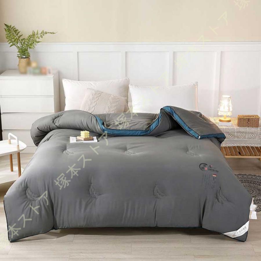 静電防止 掛けふとん ダブル 重い あったかい 掛け布団 掛ふとん 温かい 発熱 夏冬 はだかけ布団 ブラ..