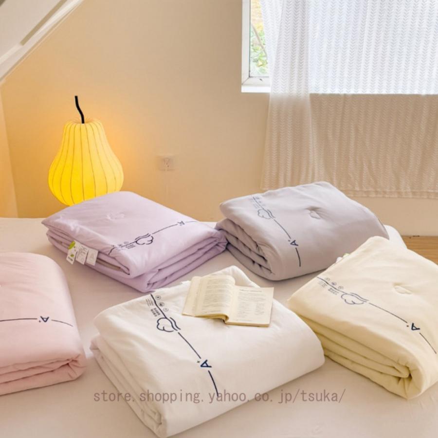 肌掛け布団 洗いざらし シンプル 夏布団 夏 肌ふとん 涼感寝具 掛け布団 肌掛け布団 シングル ダブル ..