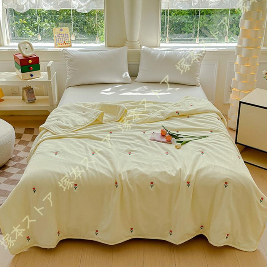 肌掛け布団 夏用 接触冷感 無地カラー 薄かけ布団 爽やかな掛け心地 吸湿速乾 防ダニ 洗える キルトケ..