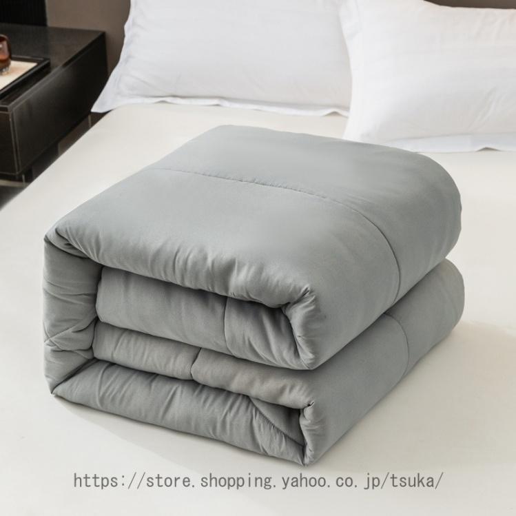 掛け布団 シングルロング 180*220cm わた入り掛け布団 軽量タイプ 超暖 軽量 洗える 暖かさ羽毛の約2倍 保温力 掛ふとん 高機能中綿入り あったか 2