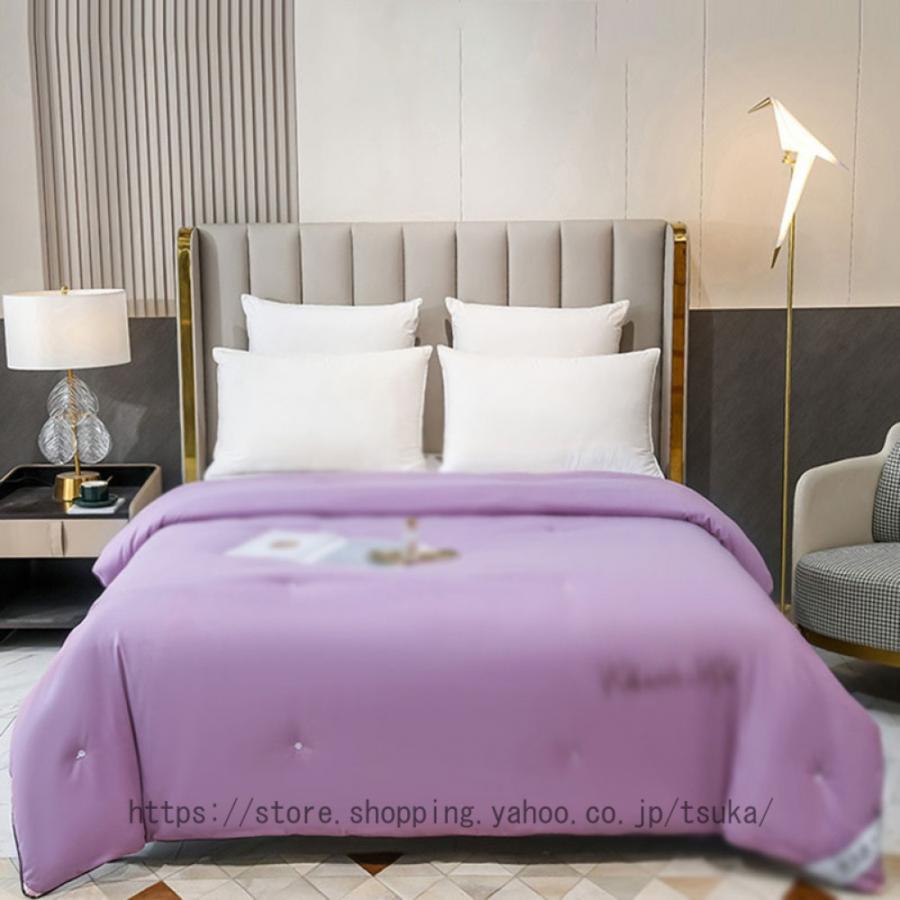 掛け布団 ダブル 掛け布団 春夏 梅雨 真夏 保温性 寝具 快眠 睡眠 ふわふわ やわらかい 軽量 低刺激性 ..