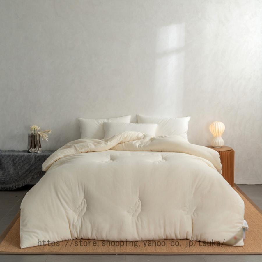 掛け布団 シングル 掛布団 抗菌 防臭 防ダニ 150x200cm 洗える ふんわり ボリューム 軽量 吸湿 フトン 掛ふとん かけ布団 合い掛け布団 来客用布団 中綿 3