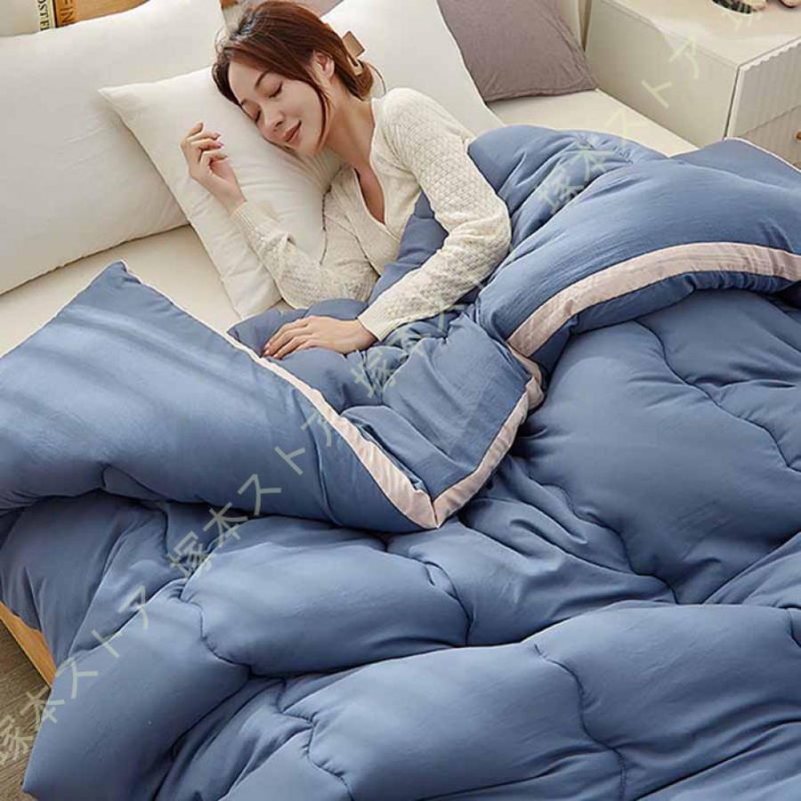 掛け布団 セミダブル 抗菌 防臭 防ダニ 非圧縮 ふんわり 軽量 吸湿 速乾 洗える ポリエステル 掛布団 ..