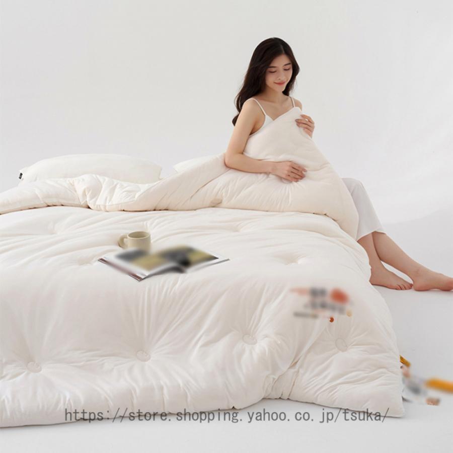 掛け布団 かけ布団 セミダブル 掛け布団 オールシーズン ふわふわ 軽量 丸洗い 保温性 洗濯可能 寝具 ..