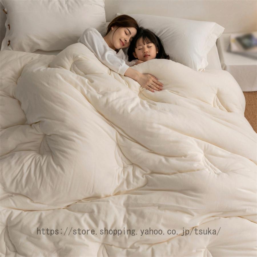 布団 ふとん 洗濯 あったか 無地 北欧 おしゃれ 新生活 一人暮らし 掛け布団 ダブル ダブル布団 布団 ..