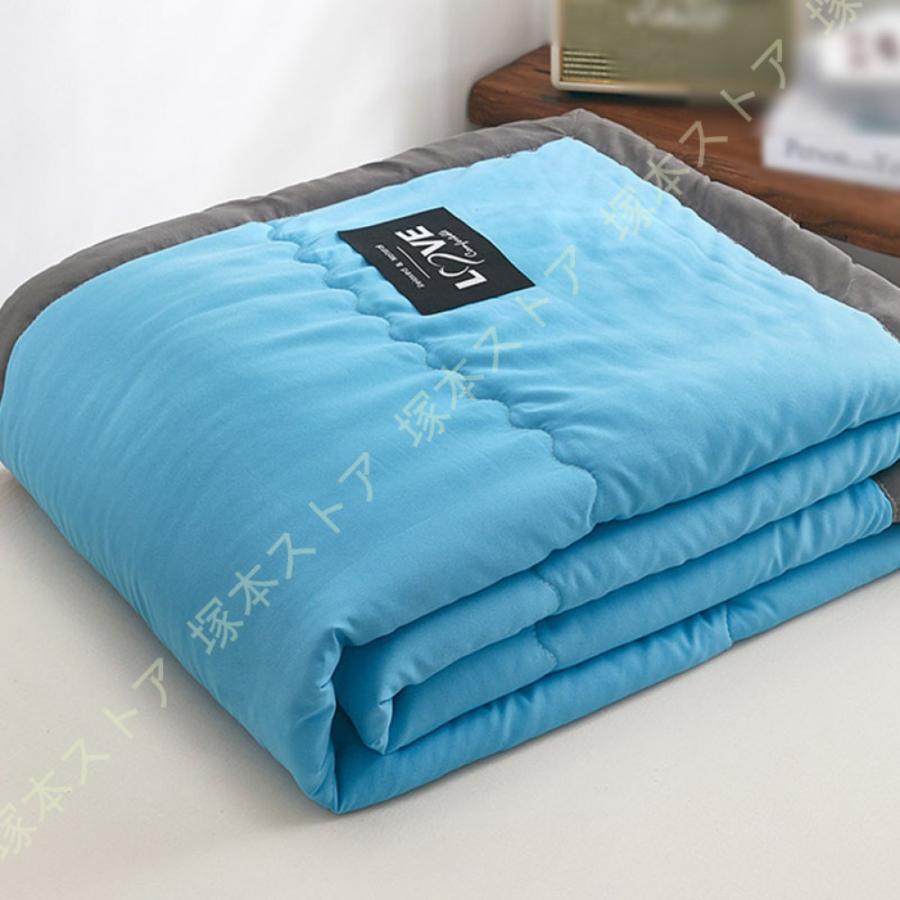 キルトケット 接触冷感 冷感ケット 爽やかな掛け心地 冷感 タオル地 軽量 春夏秋兼用/夏用 丸洗いOK 速..
