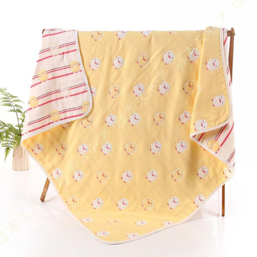 吸湿性 通気性 6重タオルケット ホコリが出にくい ふわふわ 防ダニ 肌にやさしいガーゼケット いぬ ク..