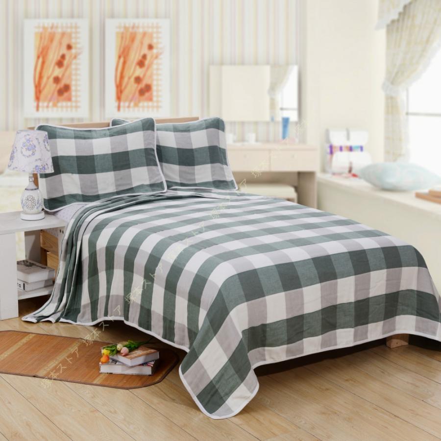 タオルケット シングル チェック 肌掛け オーガニックコットン オールシーズン ハーフケット 子供用 姫..