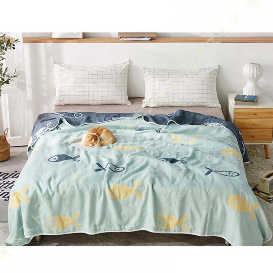 恐竜柄 ガーゼケット ガーゼ 綿 シングル 夏 肌触りよい 防ダニ 防臭 吸湿速乾 通気性抜群 軽量 丸洗い..