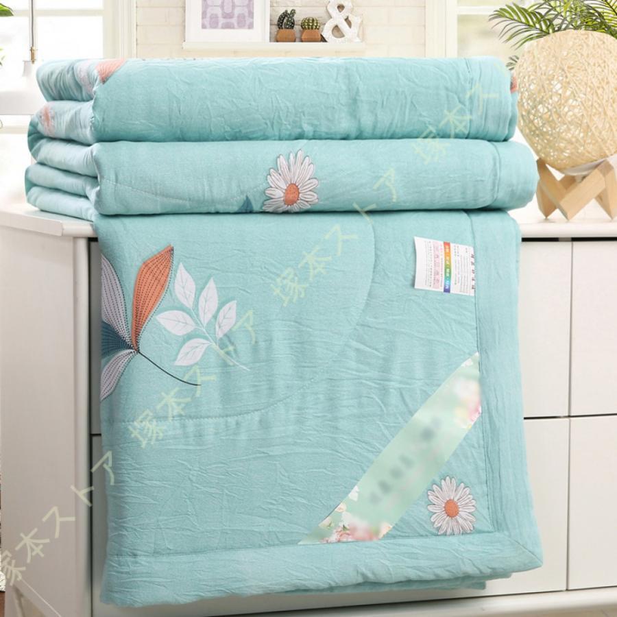 夏用肌掛け布団 シングル 夏用 掛けぶとん 冷感 空調夏布団 冷感ケット 150*200cm 軽量 さわやか 丸洗..