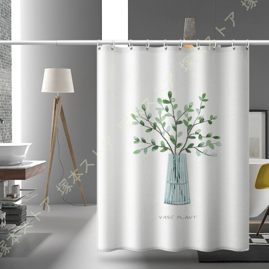 リング付き 浴室カーテン 250*250 200*200 ポリエステル 取付簡単 耐用性 外から見えない 家庭用 バスルーム バスカーテン シャワールーム 白 ピンク グレー