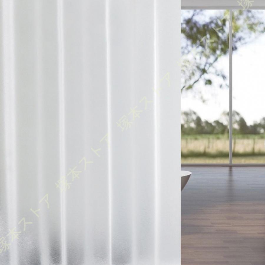 リング付き 浴室カーテン 180*180 200*200 ポリエステル繊維 お手入れ簡単 抗菌 無地 洗面所 バスルーム バスカーテン シャワールーム 白 ピンク グレー 透過性