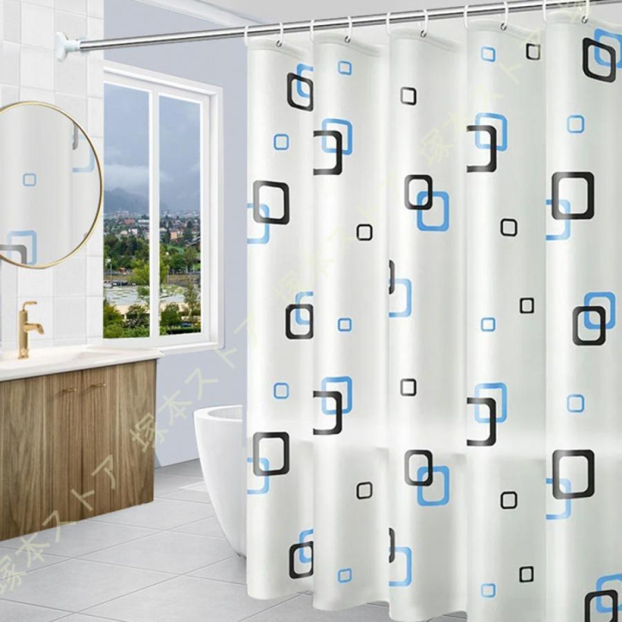 シャワーカーテン 目隠し 高級 厚手 北欧 100*200 150*190 150*180 抗菌 冷暖房 おしゃれ 幾何パターン 浴室窓 浴室カーテン 家庭用 シャワールーム 押し入れ