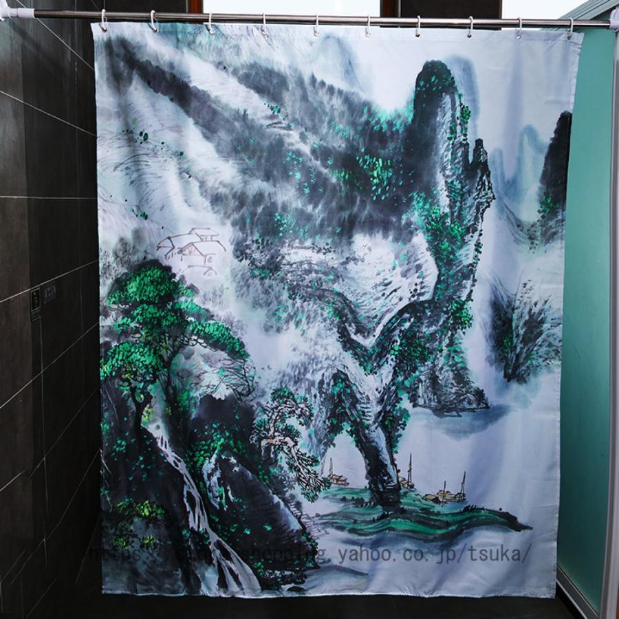 シャワーカーテン 動物 185*185 120*200 おしゃれ 耐水型 取付簡単 シャワールーム用カーテン 加厚 ポリエステル繊維 高級 バスタブ 軽量 ロング丈 取付簡単