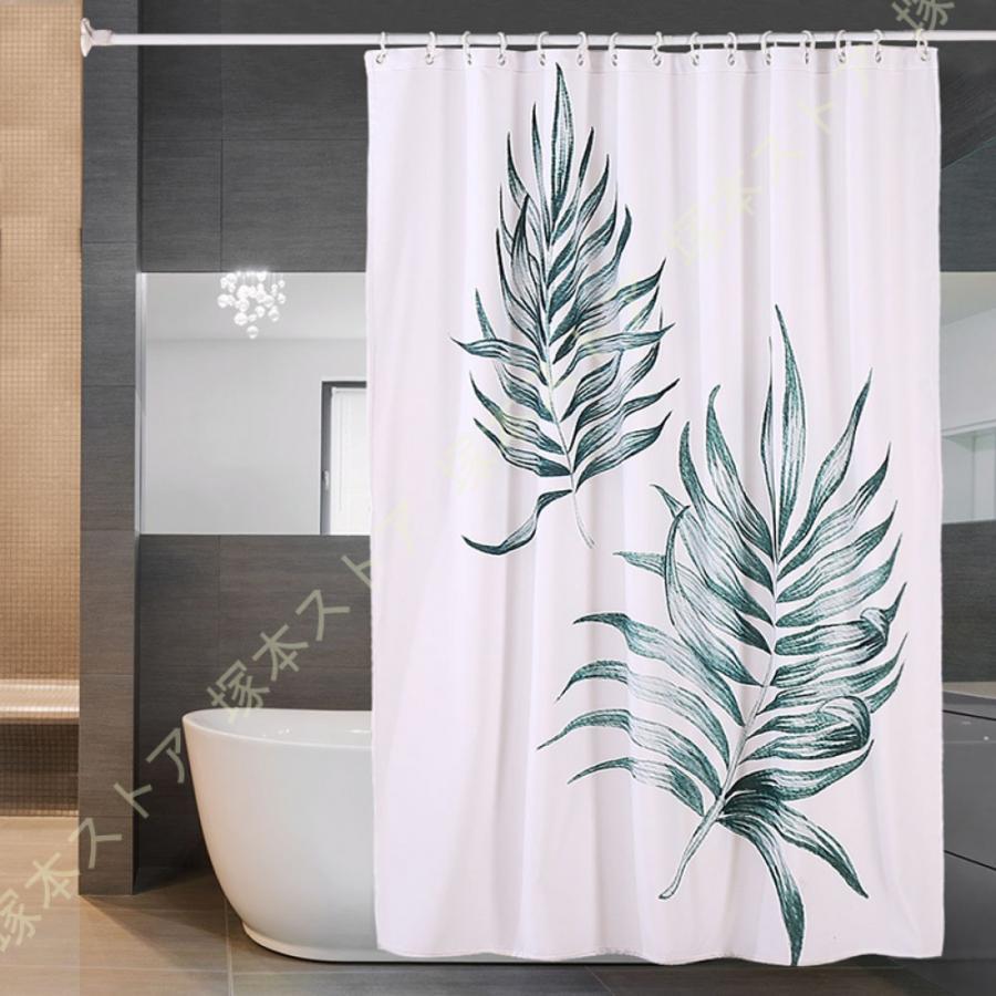 リング付き 浴室カーテン 180*180 200*200 PEVA 保温 耐用性 半透明 洗面所 バスルーム バスカーテン シャワールーム 白 ピンク グレー 透過性