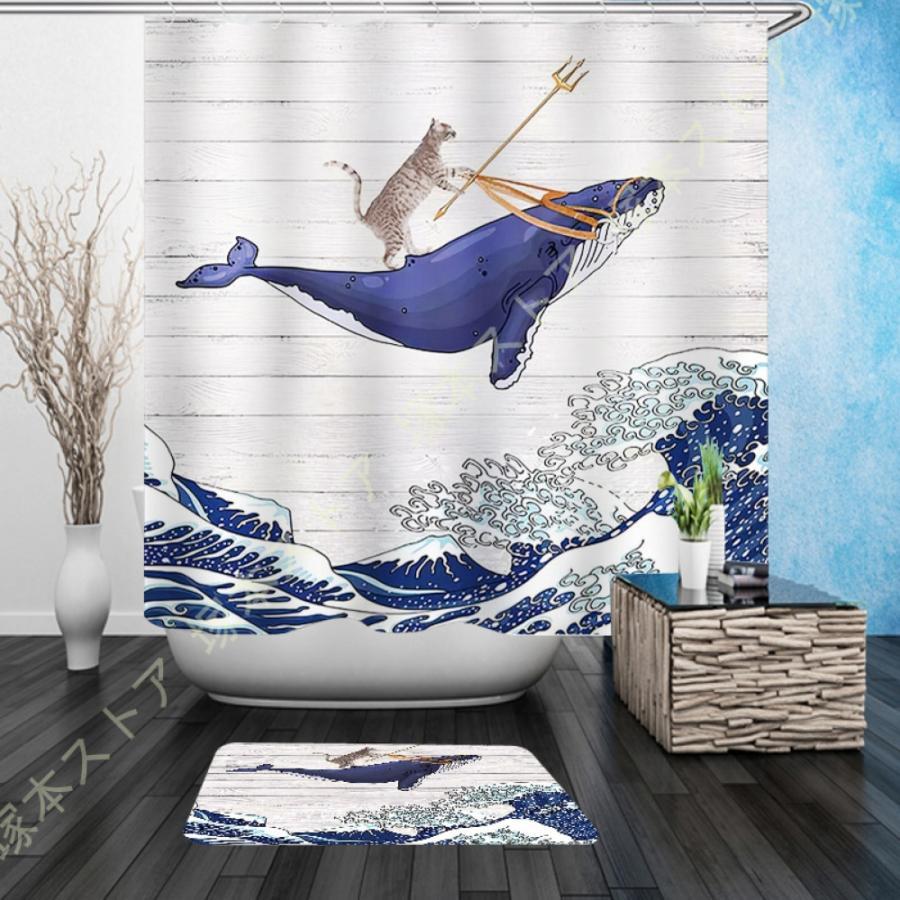 シャワーカーテン 目隠し 高級 厚手 北欧 100*200 150*190 150*180 抗菌 冷暖房 おしゃれ 猫 浴室窓 浴室カーテン 家庭用 シャワールーム 押し入れ カウンター