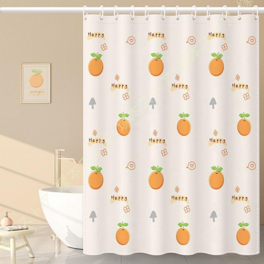 シャワーカーテン 200cm丈 花柄 目隠し 高級 厚手 北欧 100*200 150*190 150*180 目隠し 冷暖房 おしゃれ しょくぶつ 浴室窓 浴室用仕切りカーテン 家庭用
