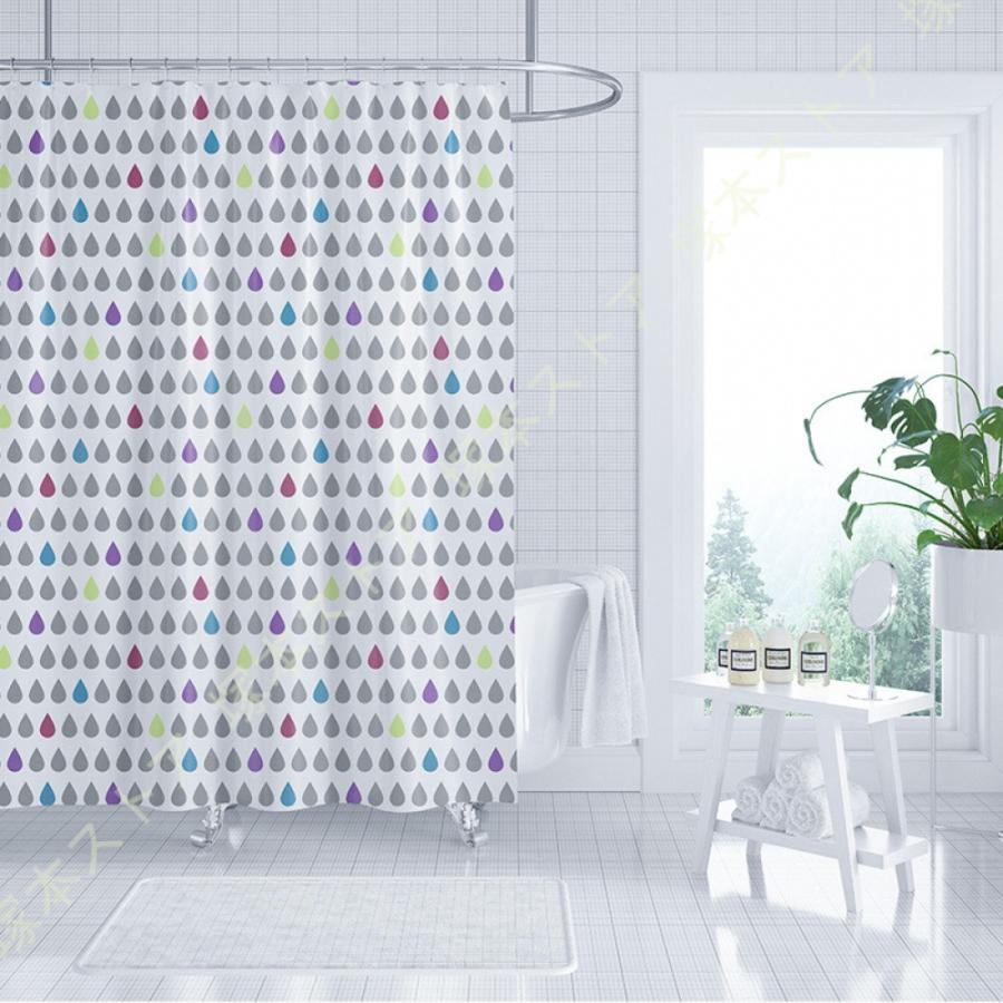 シャワーカーテン 目隠し 高級 厚手 北欧 100*200 150*190 150*180 抗菌 冷暖房 おしゃれ 幾何パターン 浴室窓 浴室カーテン 家庭用 シャワールーム 押し入れ