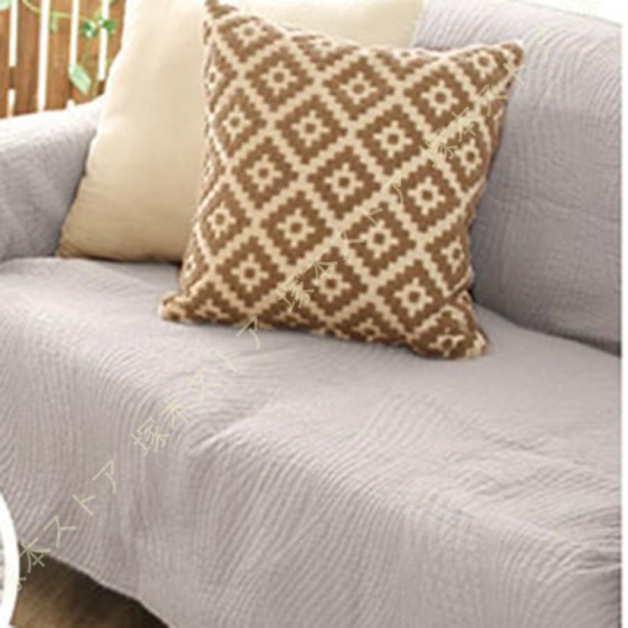 ソファーカバー 3人掛け 洗濯 ベッドカバー 3畳 長方形 アイボリー ホワイト 白 ベージュ イエロー セ..