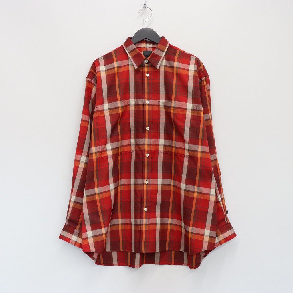 DAIWA PIER39 | TECH WORK SHIRTS FLANNEL PLAIDS #D-RED [BE-88022]