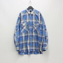 DAIWA PIER39 TECH ELBOW PATCH WORK SHIRTS FLANNEL BLUE CHECK BE-87023