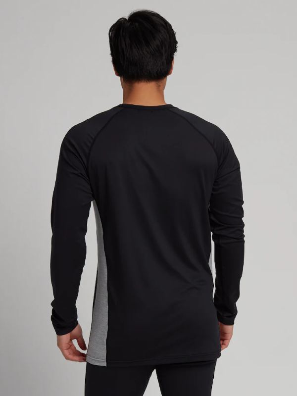 BURTON �С��ȥ��23/24��ǥ� MDWT X Base Layer Crew #T Blk/Gry Hthr [221921]��S_50��