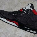 SECOND LAB.｜AJ5 RUG MAT BLACK SD2363