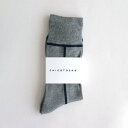 CHICSTOCKSbLINE #HEATHER GRAY/NAVY [CH-002]