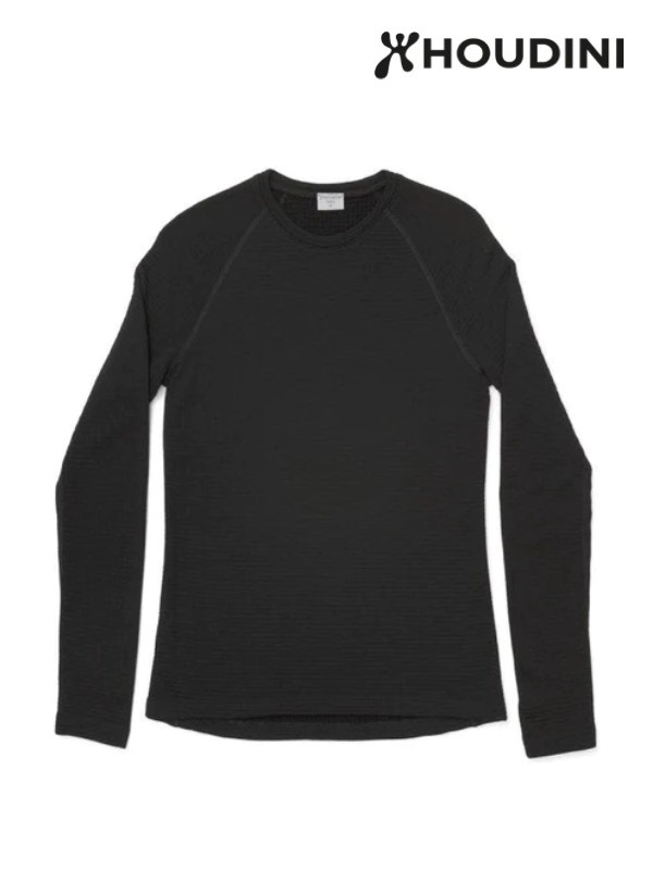 HOUDINI｜Women's Desoli Thermal Crew #True Black [840024]