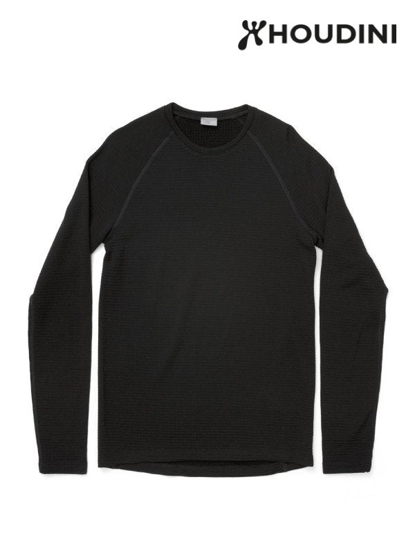 HOUDINI t[fBjbMen's Desoli Thermal Crew #True Black [840034] Y f\ T[} N[