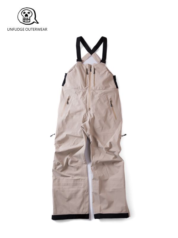 unfudge outerwear アンファッジ アウターウエア｜23/24モデル PEEP BIB PANTS STANDARD FIT #BEIGE ピープビブパンツ