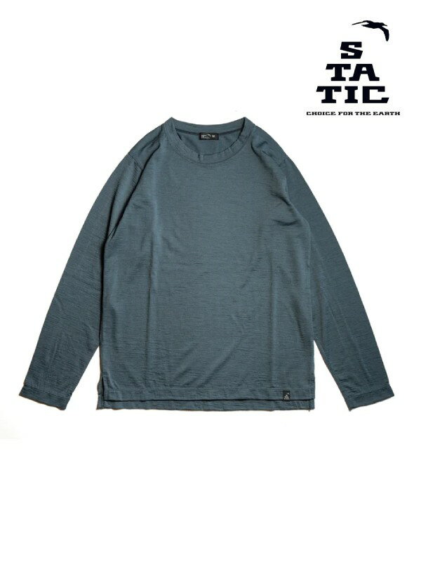 STATIC X^eBbNbWomen's RAW L.W. L/S SHIRTS #Carbon [100823] [ LW L/S Vc fB[X