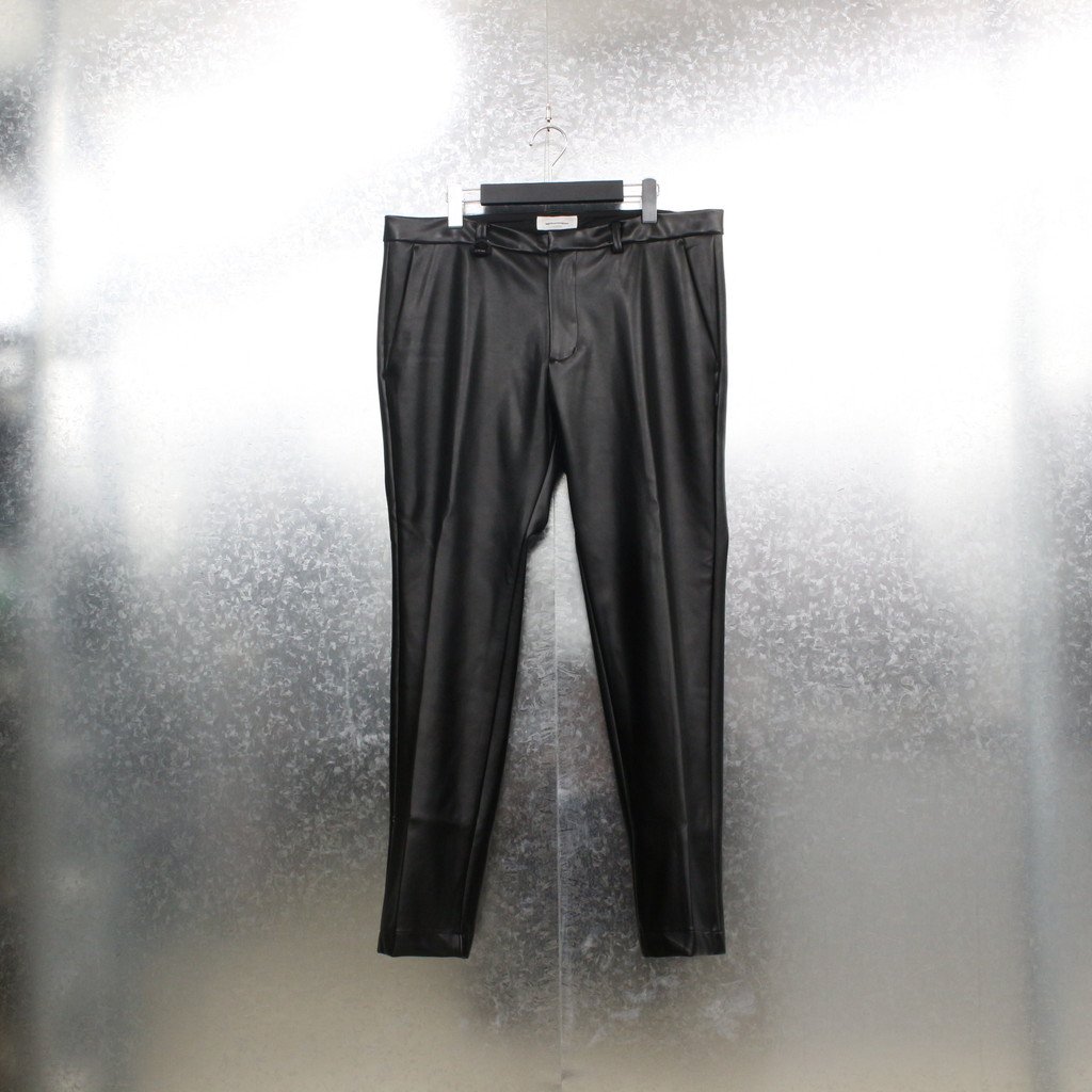 MAGIC STICK SYNTHETIC LEATHER SLACKS BLACK 21AW-MS10-027