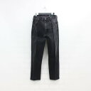 Nasngwam. | CREASE DENIM PANTS #BLACK [RP0323304]