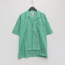 SON OF THE CHEESE | STRIPE JACQUARD SHIRT #GREEN [SC2310-SH010]