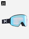 ANON b23 24f M4 Cylindrical Goggles +Bonus Lens+MFI Face Mask #Black Perceive Variable Blue [203401]