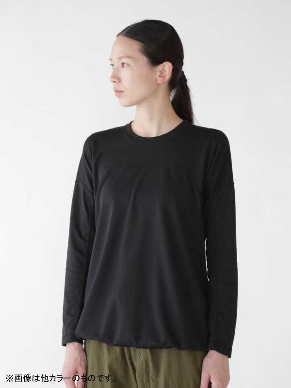 and wander アンドワンダー｜Women's power dry jersey LS T #120/navy [4164136] パワードライジャージ LS T（レディース）