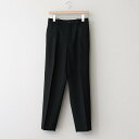 MARKAWAREbORGANIC WOOL TROPICAL PEGTOP TROUSERS #BLACK [A24A-08PT02C]